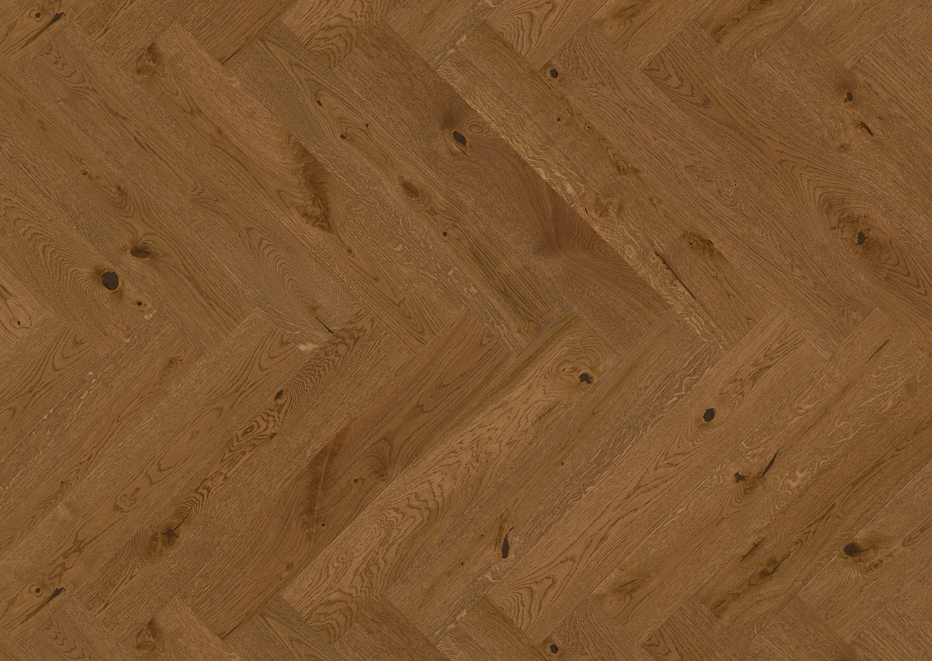 Трислоен Паркет Дъб Brown Sugar Рибена Кост 130